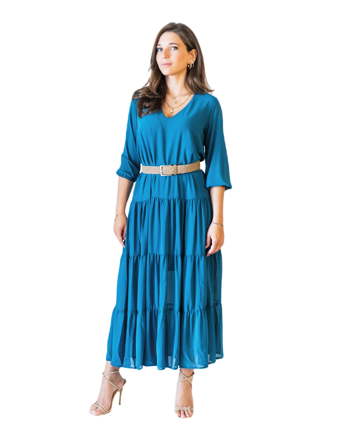 Abito chemisier balze