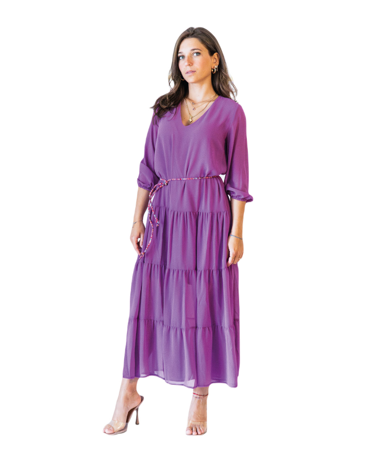 Abito chemisier balze